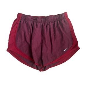Nike Dri-Fit Maroon Running Shorts Large
